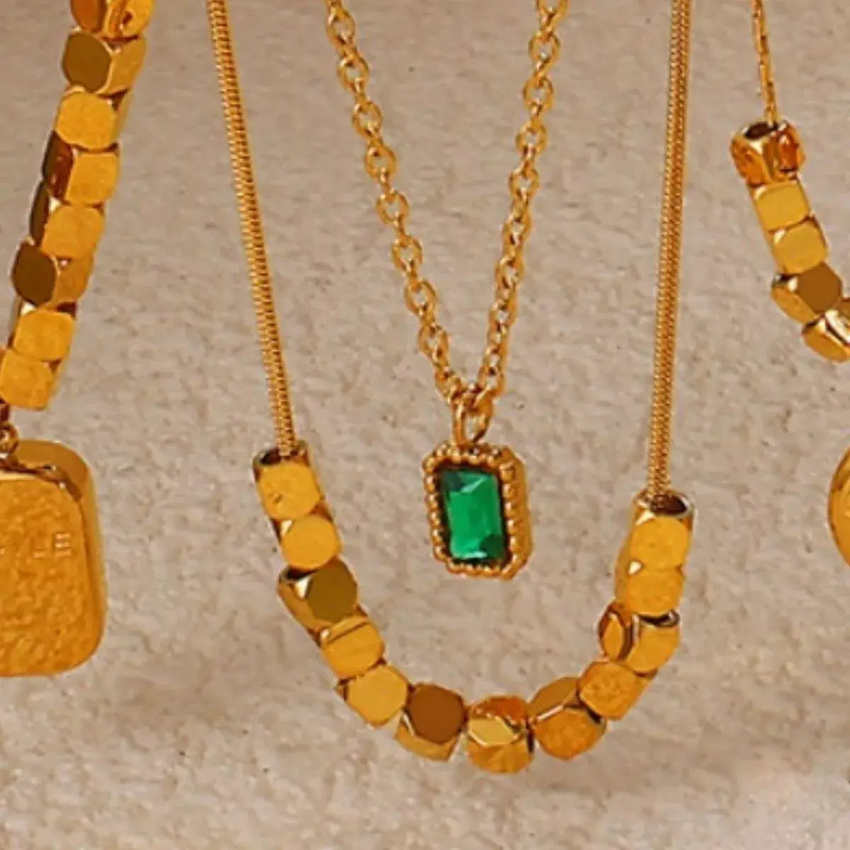 18K Gold-Plated Pendant Necklace - Trendsi - Flyclothing LLC