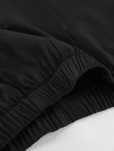 Chic Button Down Pleated Blazer and Wide-Leg Pants Suit Set - Trendsi - Flyclothing LLC