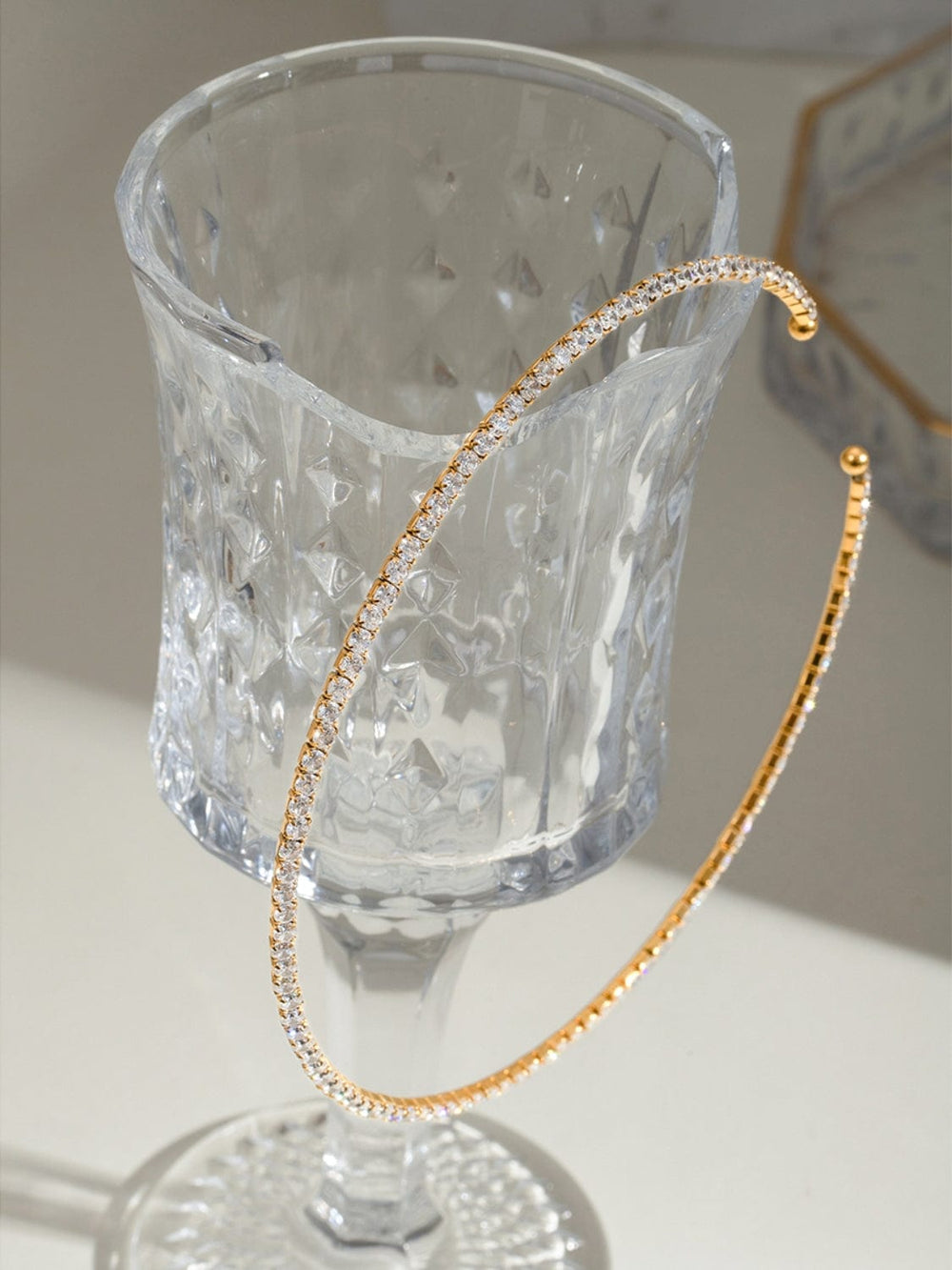 Stainless Steel Inlaid Zircon Necklace - Trendsi