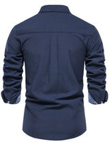 Men's Button Down Collared Neck Shirt - Trendsi - Flyclothing LLC