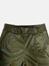 Half Elastic Waist Wide Leg Pants - Trendsi - Flyclothing LLC