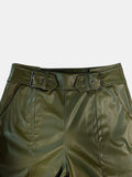 Half Elastic Waist Wide Leg Pants - Trendsi - Flyclothing LLC