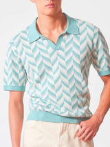 Men's Plus Size Contrast Short Sleeve Polo - Trendsi - Flyclothing LLC