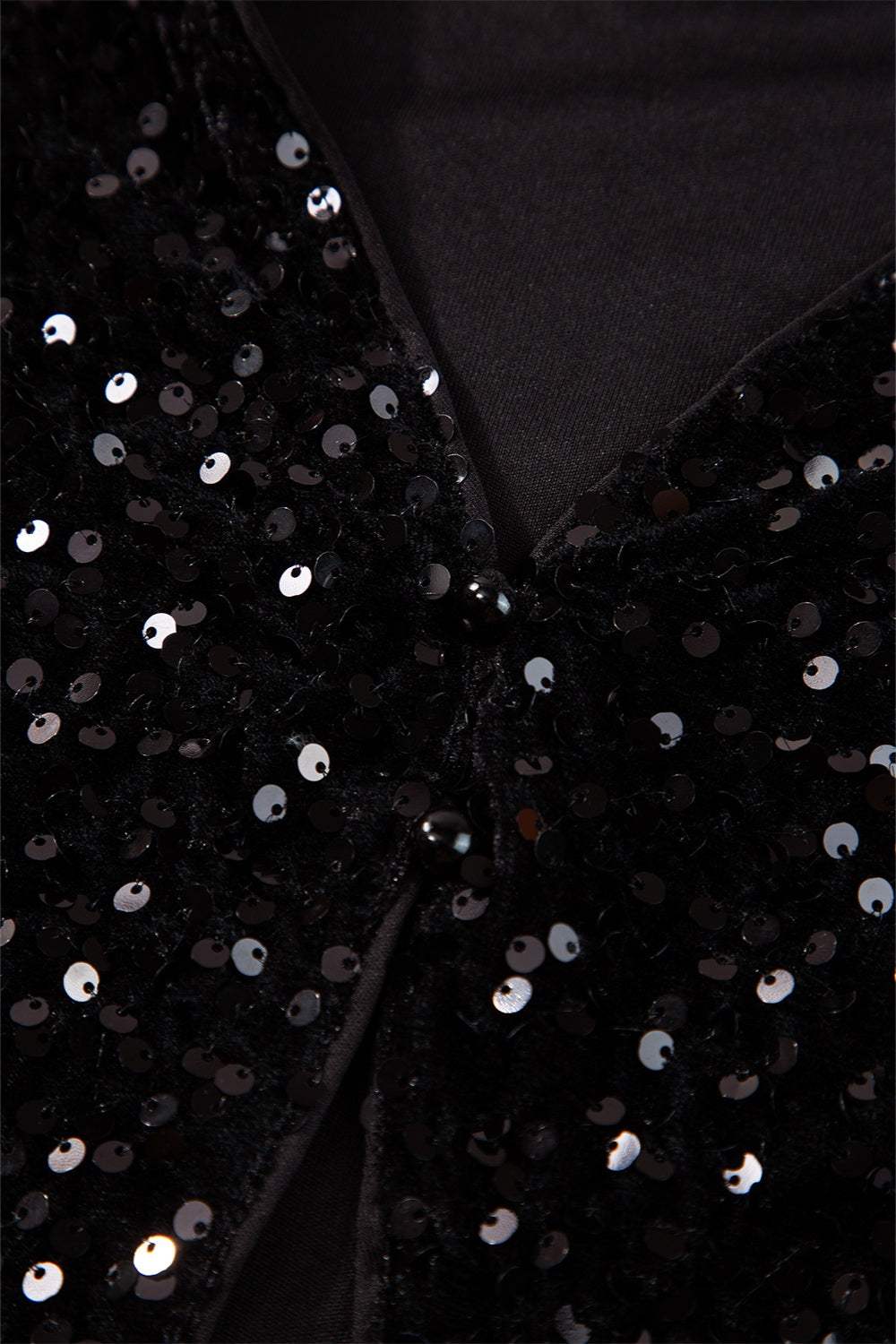 Sequin Round Neck Long Sleeve Blouse - Trendsi - Flyclothing LLC
