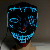 Compatible with Apple, Halloween Glowing Mask Black V Face Mask Grimace - My Store - Flyclothing LLC