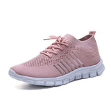 Breathable Mesh Round Toe Lace Up Athletic - Trendsi - Flyclothing LLC