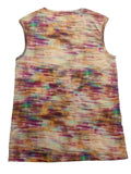 Printed Round Neck Cap Sleeve Top - Trendsi