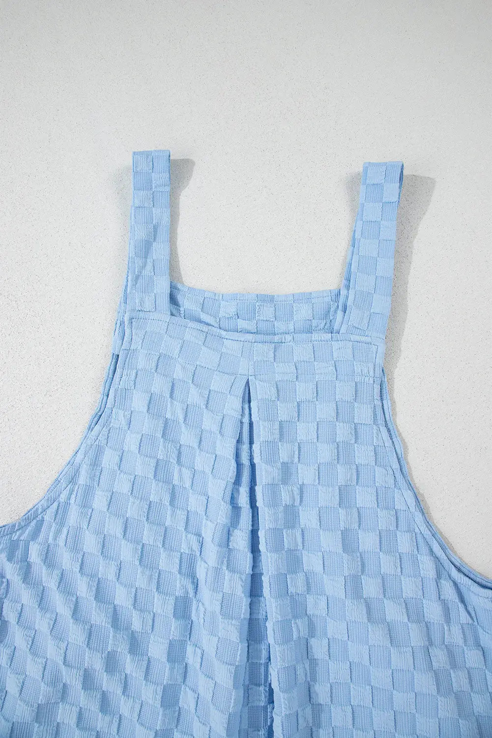 Checkered Pocketed Wide Leg Overalls - Trendsi - Flyclothing LLC