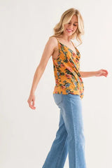 And The Why Floral Printed Casual Tank Top - Trendsi - Flyclothing LLC