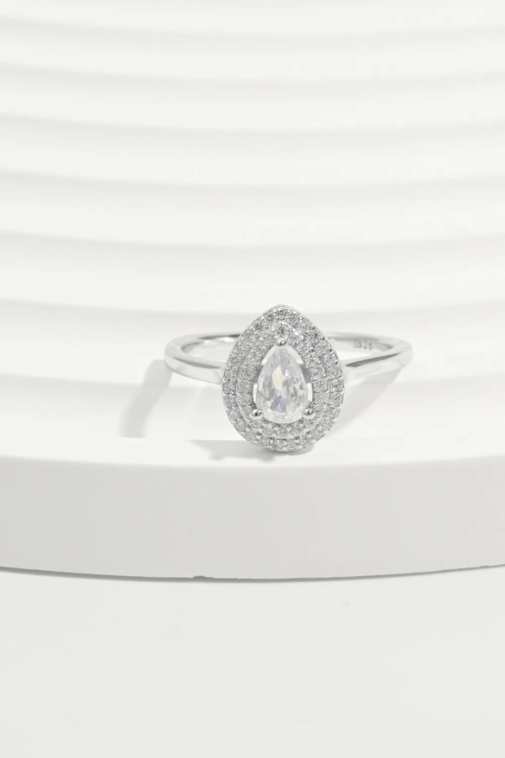 925 Sterling Silver Inland Zircon Ring - Trendsi - Flyclothing LLC
