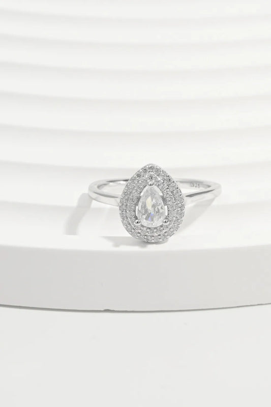 925 Sterling Silver Inland Zircon Ring - Trendsi - Flyclothing LLC