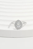 925 Sterling Silver Inland Zircon Ring - Trendsi - Flyclothing LLC