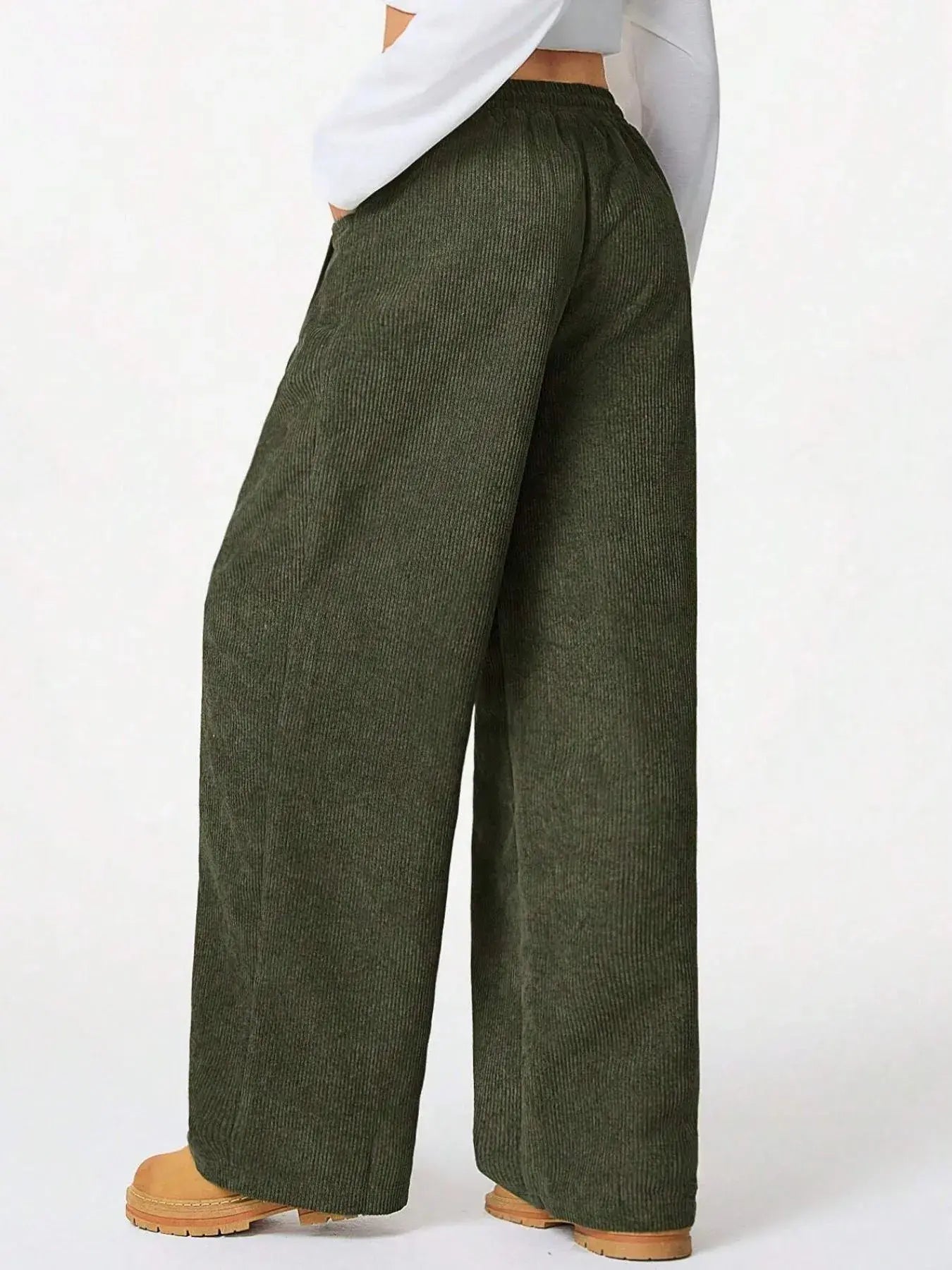 Drawstring Wide Leg Pants - Trendsi - Flyclothing LLC