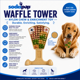 Waffle Tower Nylon Chew & Enrichment Toy | 2-in-1 for Aggressive Chewers | SodaPup - SodaPup/True Dogs, LLC - Flyclothing LLC