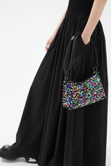 Sequin Double Strap Shoulder Bag - Trendsi