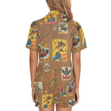 Baha Ranch Vintage Cowgirl Collage Pajama Set - Baha Ranch Western Wear - Flyclothing LLC