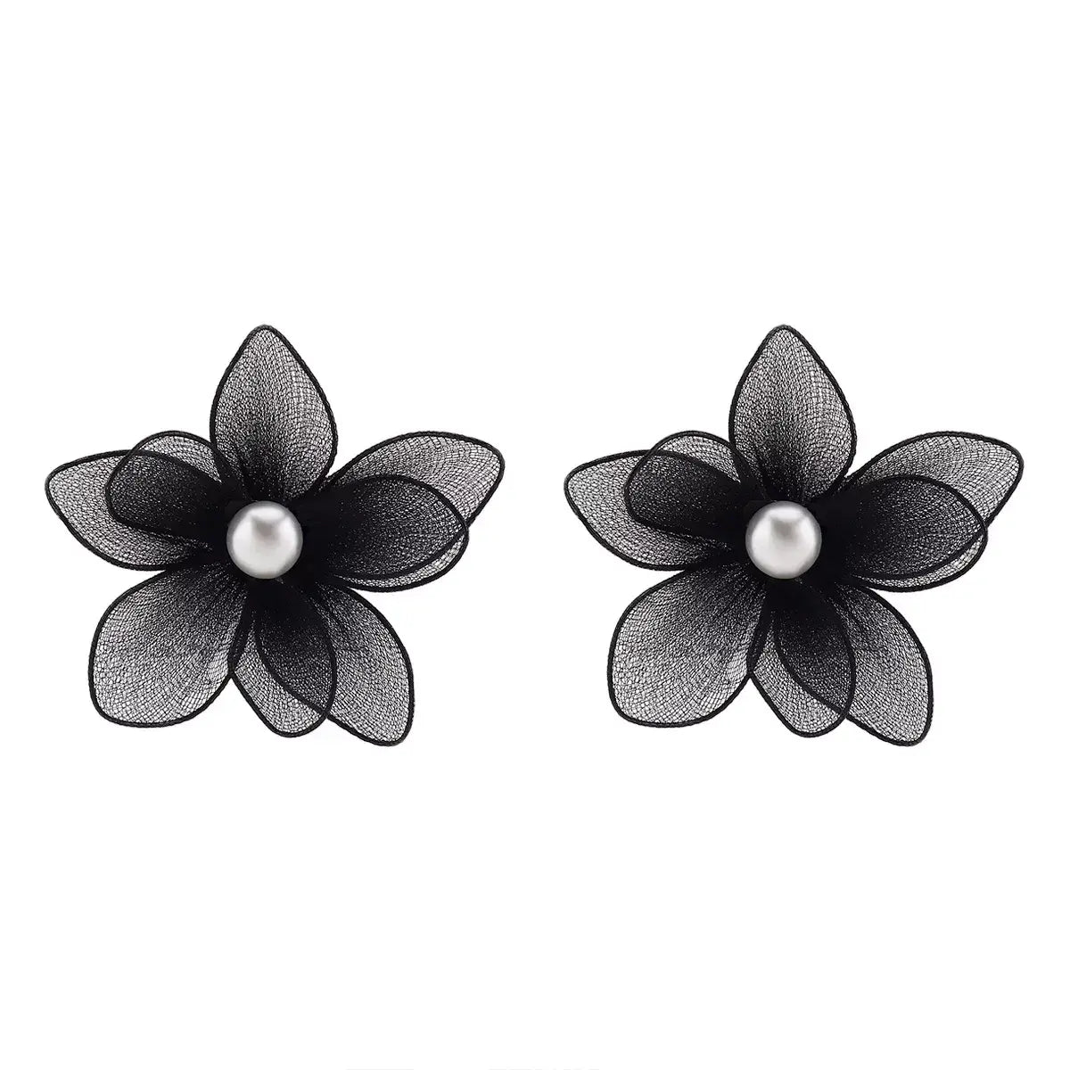 Flower Pearl Stud Earrings - Trendsi - Flyclothing LLC