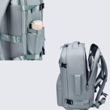 Oxford Cloth Side Pockets Backpack Bag with Handles - Trendsi - Flyclothing LLC
