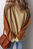 Color Block Long Sleeve Sweatshirt - Trendsi - Flyclothing LLC