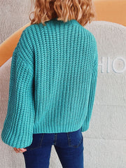 Button Up Long Sleeve Cardigan - Trendsi