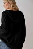 Exposed Seam Drawstring Long Sleeve Hoodie - Trendsi - Flyclothing LLC