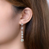 4 Carat Moissanite 925 Sterling Silver Earrings - Trendsi - Flyclothing LLC