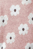 Flower Half Zip Long Sleeve Sweater - Trendsi - Flyclothing LLC