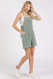 Mittoshop Textured Knotted Wide Strap Overalls - Trendsi