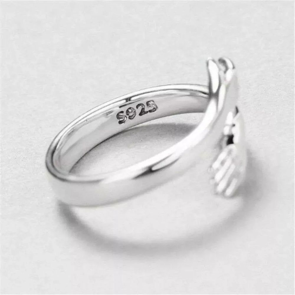 925 Sterling Silver Hug Bypass Ring - Trendsi - Flyclothing LLC