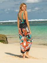 Printed Spaghetti Strap Cover Up - Trendsi - Flyclothing LLC