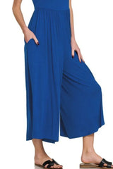 Zenana Double Layered Short Sleeve Jumpsuits - Trendsi - Flyclothing LLC