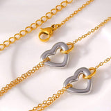 18K Gold-Plated Heart Bracelet - Trendsi - Flyclothing LLC