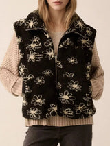 Zip Up Vest Coat with Pockets - Trendsi - Flyclothing LLC