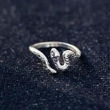 925 Sterling Silver Snake Ring - Trendsi