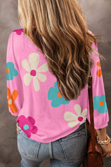 Printed Round Neck Top - Trendsi - Flyclothing LLC