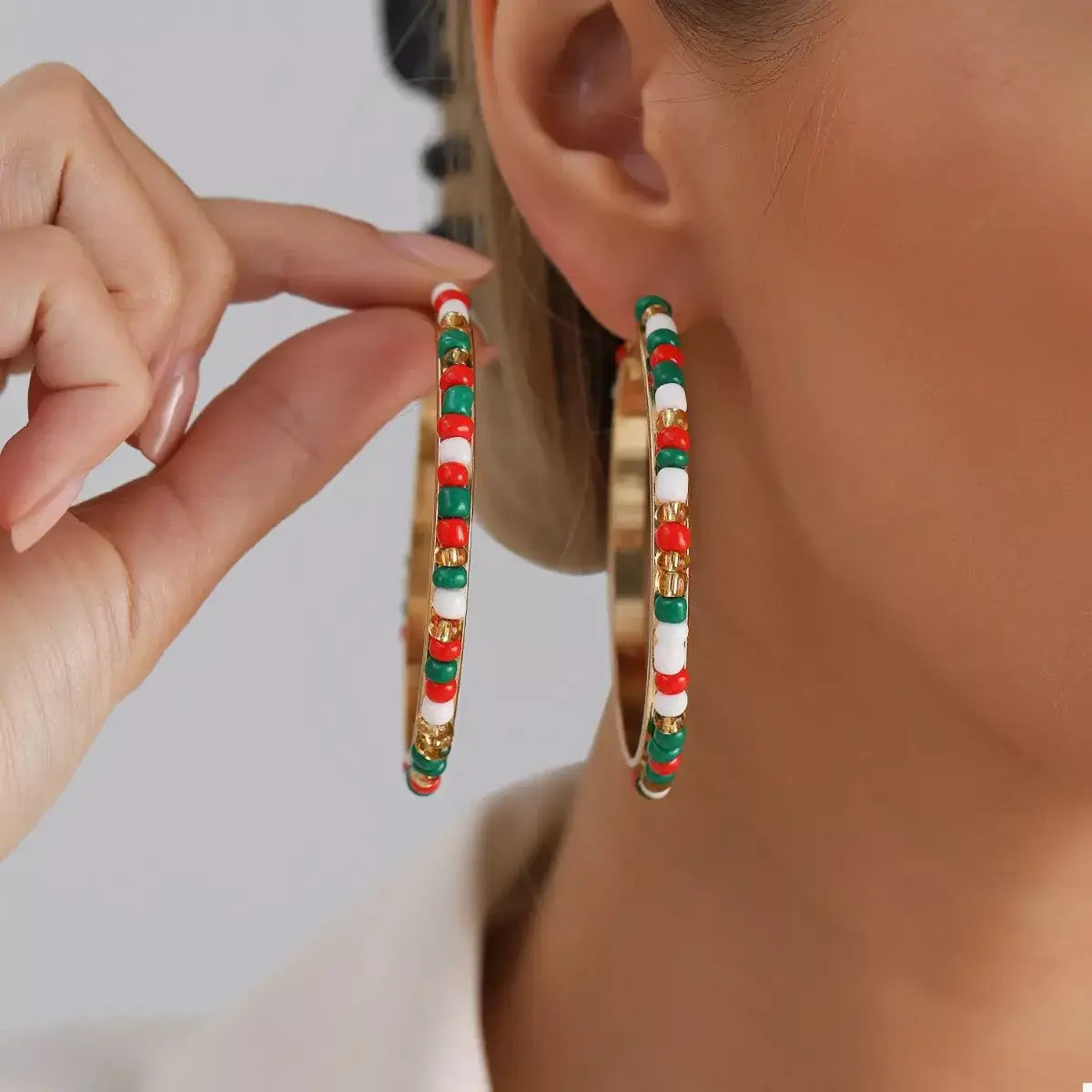 18K Gold-Plated Hoop Earrings - Trendsi - Flyclothing LLC