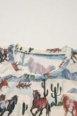Western Fashion Mustang River Printed Mesh T Shirt - Trendsi - Flyclothing LLC