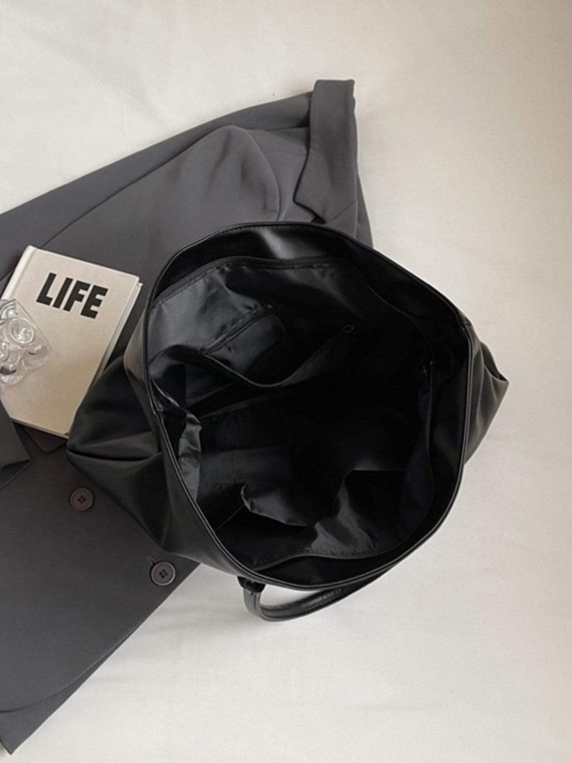 BETTER LIFE PU Leather Tote Bag - Trendsi - Flyclothing LLC