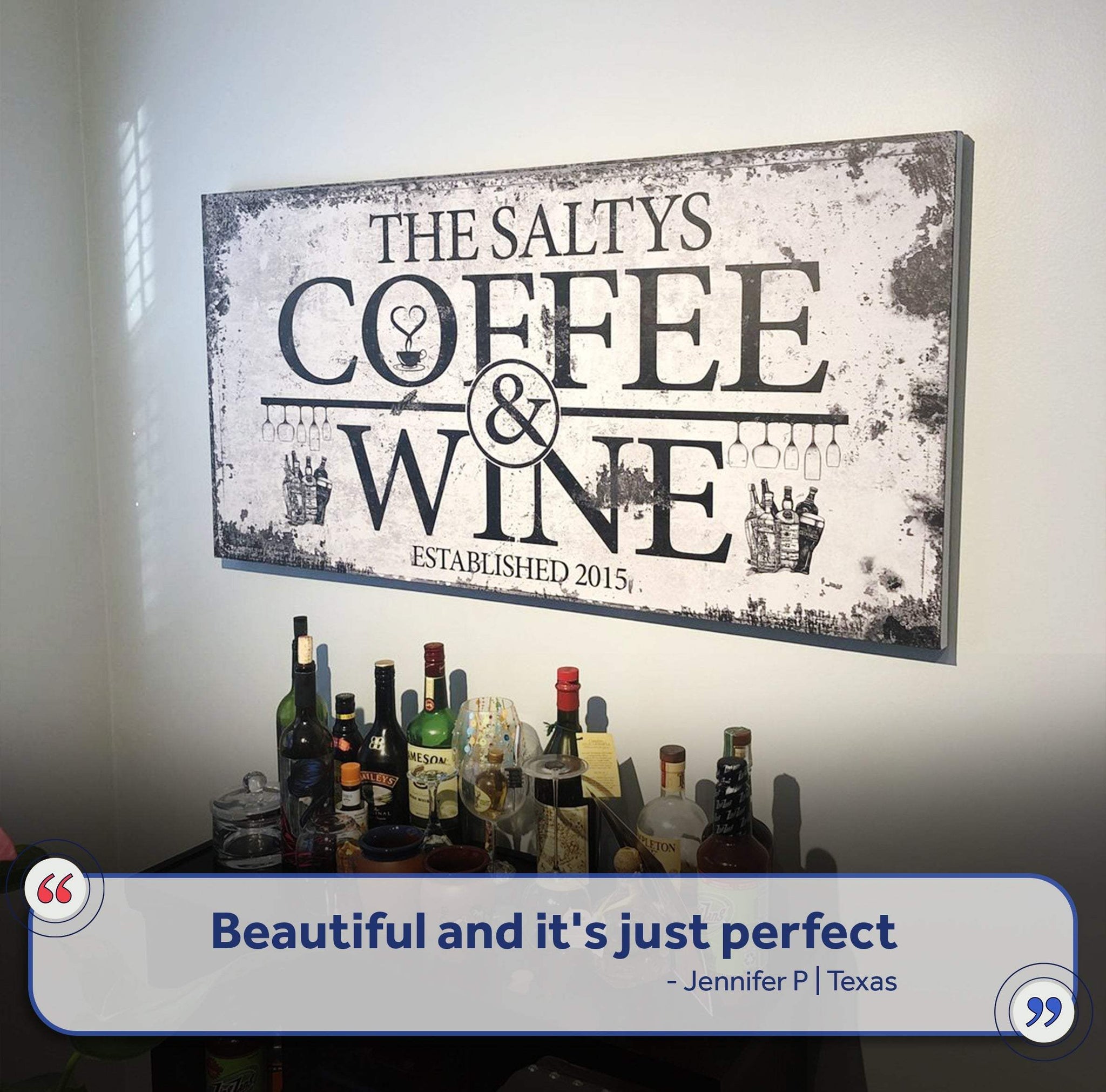 Coffee and Wine Sign - Tailored Canvases - Flyclothing LLC