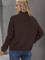 Button Up Long Sleeve Cardigan - Trendsi - Flyclothing LLC