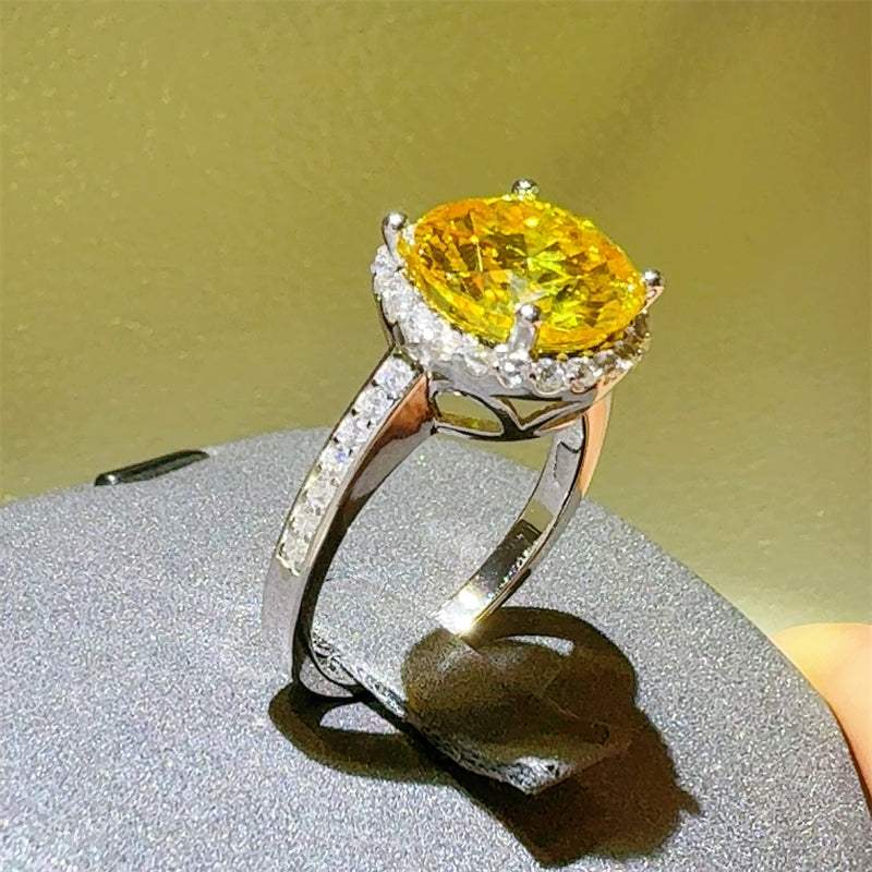 3 Carat Moissanite Zircon 925 Sterling Silver Ring - Trendsi - Flyclothing LLC