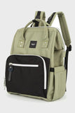Himawari Waterproof Canvas Backpack Bag with Side Pockets - Trendsi