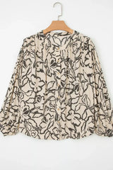 Floral Print Button-Down Shirt - Trendsi - Flyclothing LLC