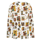 Baha Ranch Vintage Cowgirl Collage Western Print Long Sleeve Top - Baha Ranch Western Wear - Flyclothing LLC