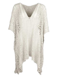 Cutout V-Neck Cover-Up with Tassel - Trendsi - Flyclothing LLC