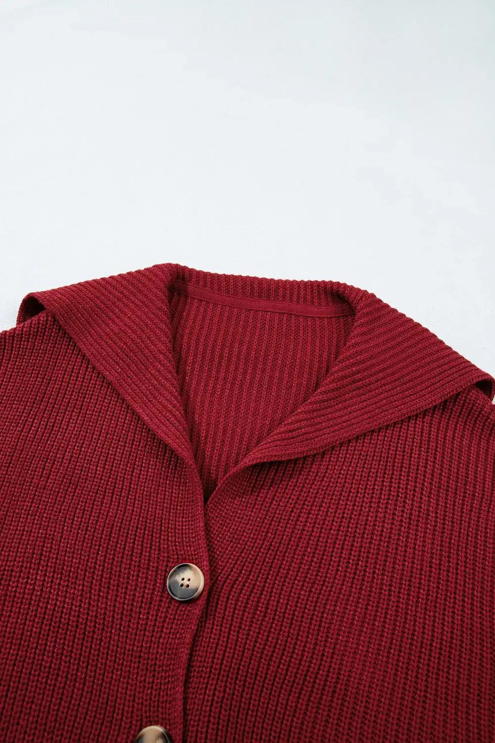 Solid Color Knit Oversized Button Front Sweater Cardigan - Trendsi - Flyclothing LLC