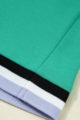 Color Contrast Trim V Neck Shift Sleeveless Mini Dress - Trendsi - Flyclothing LLC
