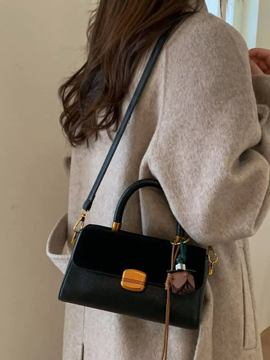 Flap Crossbody Bag with Charm - Trendsi - Flyclothing LLC