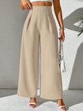 Wide Leg High Waist Pants - Trendsi