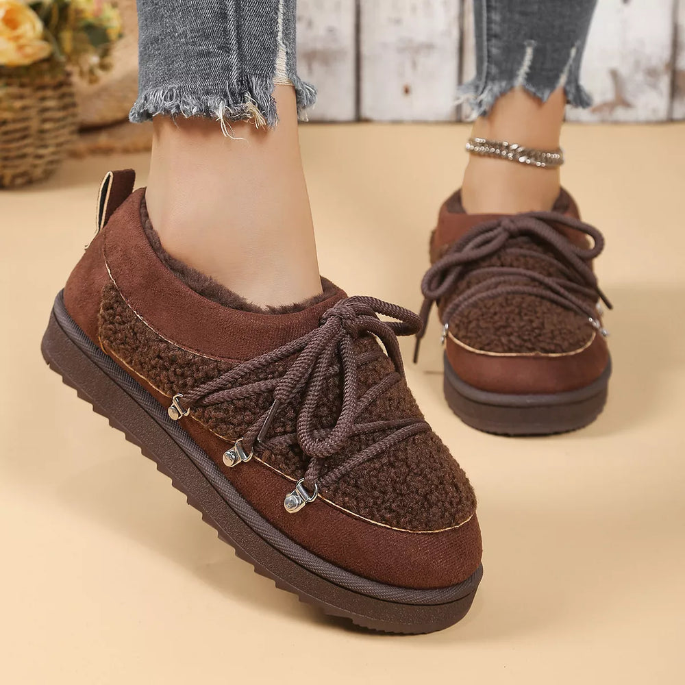 Lace-Up Ankle Boots - Trendsi - Flyclothing LLC